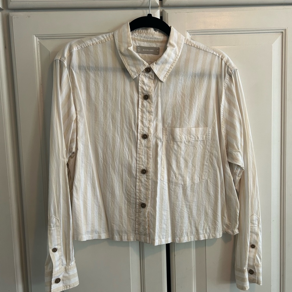 Everlane Silky Cotton Way-Short Shirt